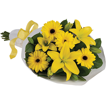 yellow flower arrangement